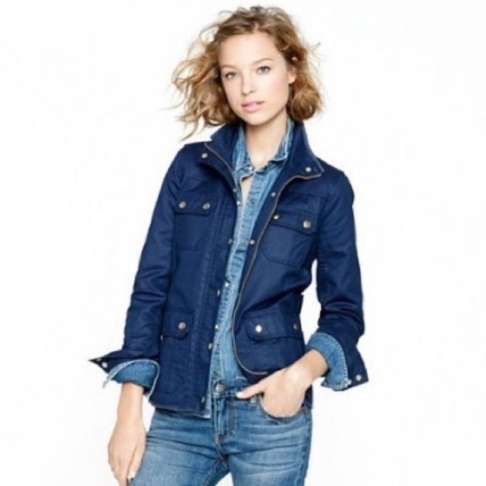 J.CREW Military Navy downtown field Utility jacket